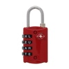 Wordlock Luggage Word Lock Tsa 4-Dial Red LL-206-RD